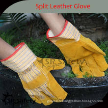 SRSAFETY Best cow split industrial leather gloves